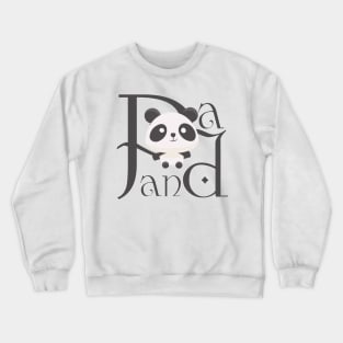 Panda Bear! Cute! happy Panda Crewneck Sweatshirt